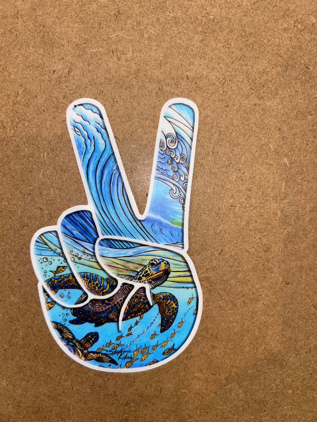 peace sign sticker