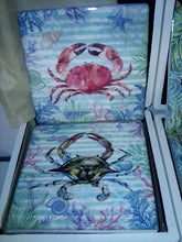 Load image into Gallery viewer, Crab coaster set
