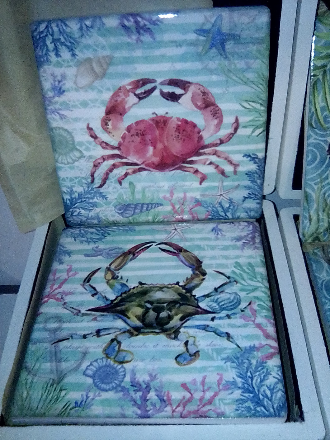 Crab coaster set