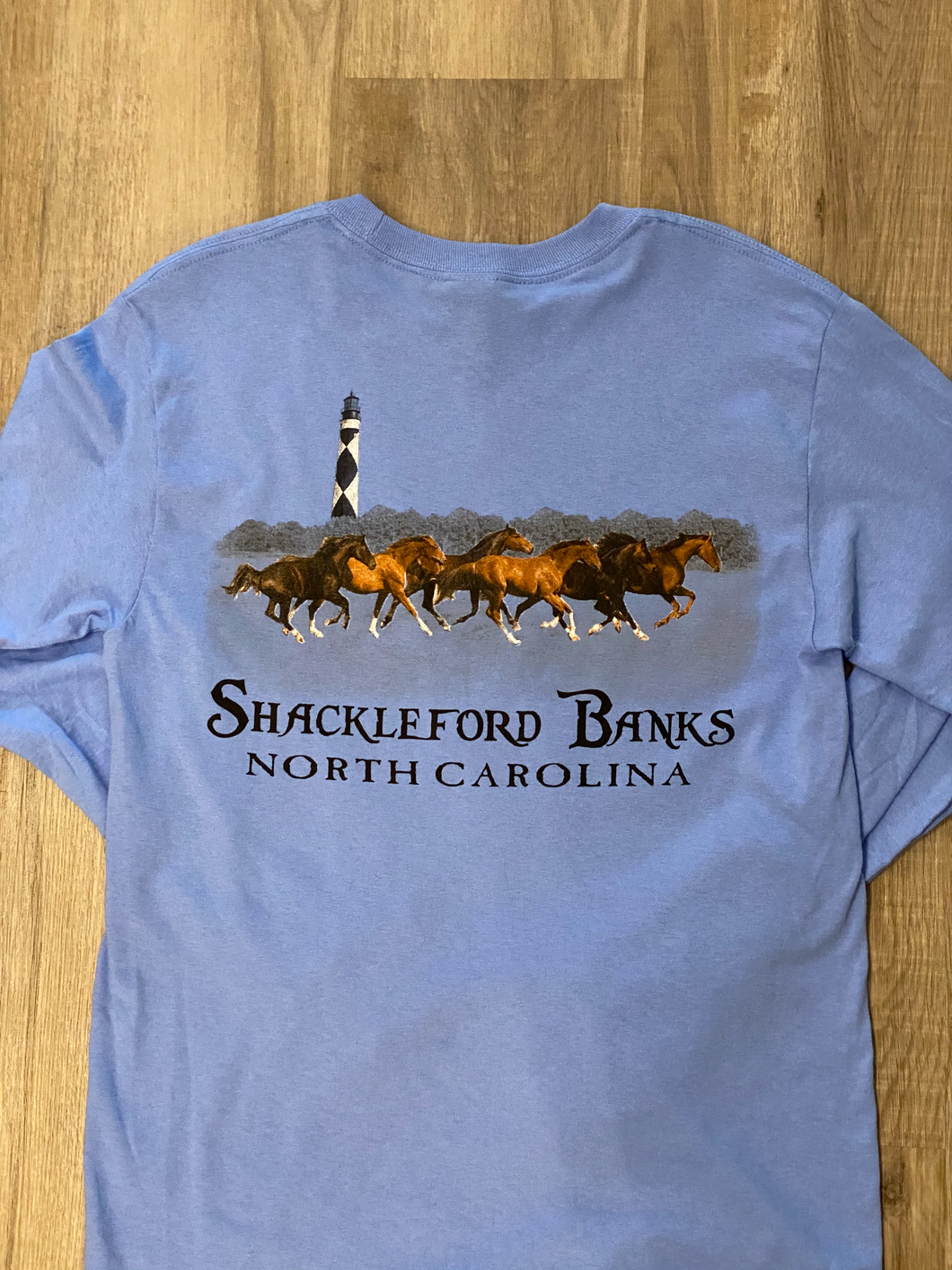 Shackleford Banks Horses Long Sleeve Tee