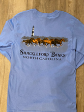 Load image into Gallery viewer, Shackleford Banks Horses Long Sleeve Tee
