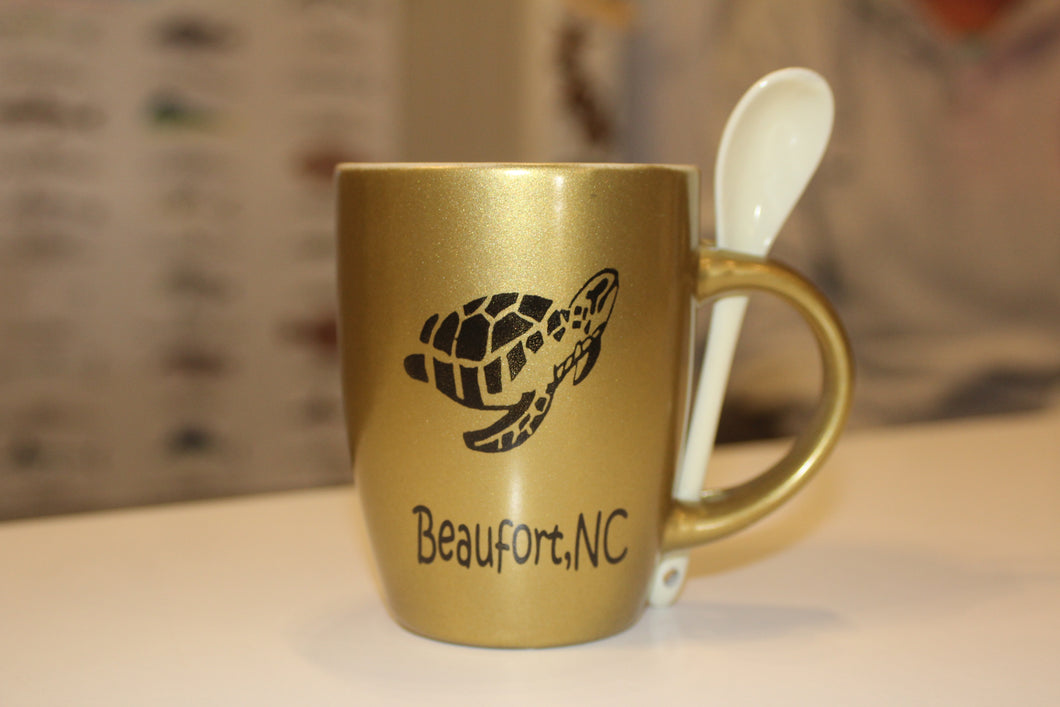 Turtle Mug with Spoon